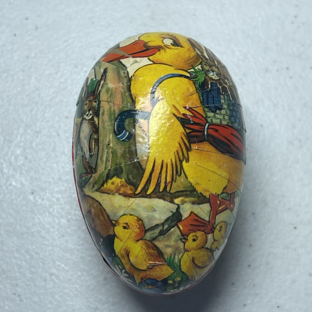 Vintage Cardboard Paper Mache Easter Egg Made In West Germany